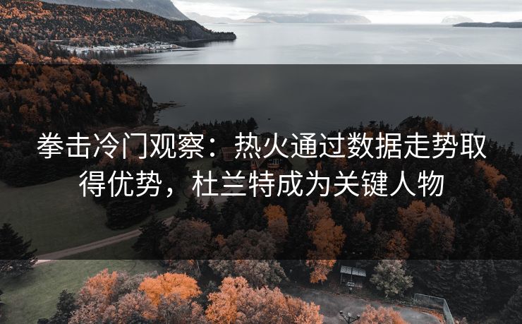 拳击冷门观察：热火通过数据走势取得优势，杜兰特成为关键人物